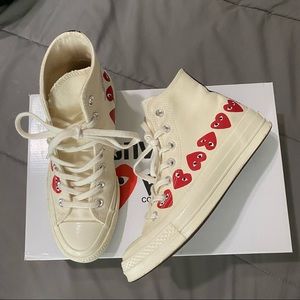 CONVERSE X CDG PLAY ALL STAR CHUCK '70 MULTI HEART